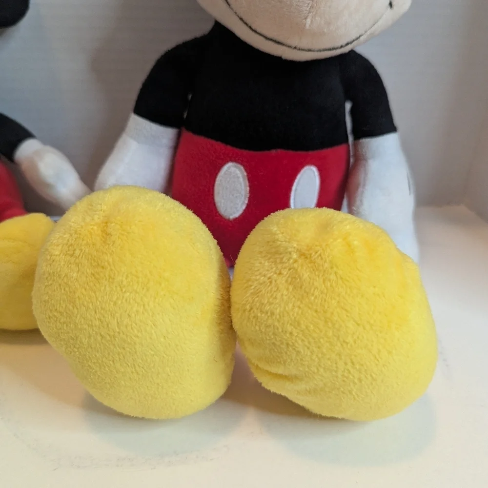 Disney Authentic Mickey Mouse And Baby Mickey Plush Toy Set
